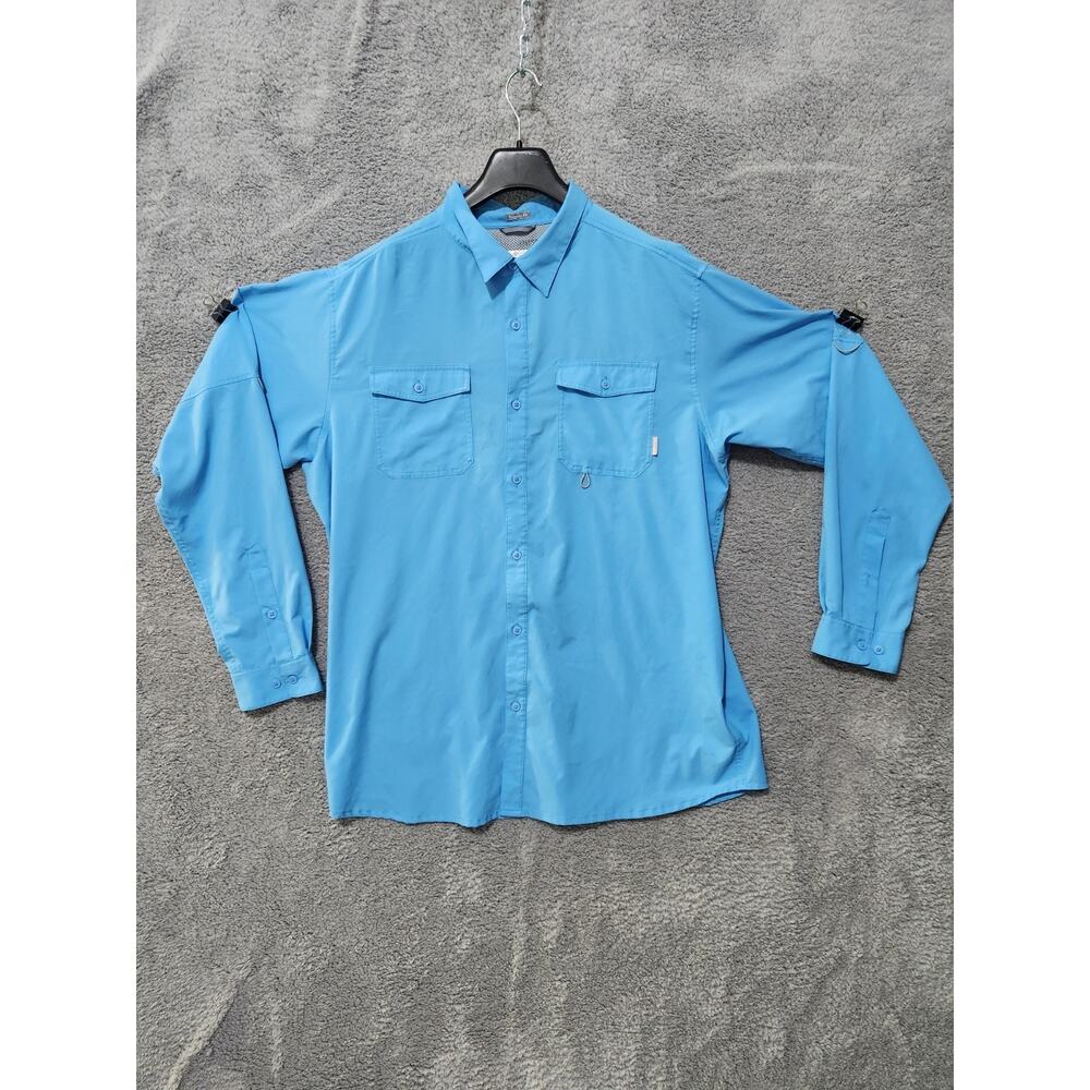 Columbia Shirt Men's 2xl Blue Breathable